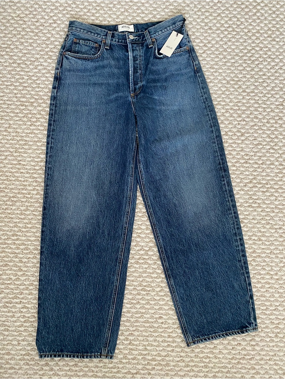 Agolde Dara Mid-Rise Baggy Taper Jeans